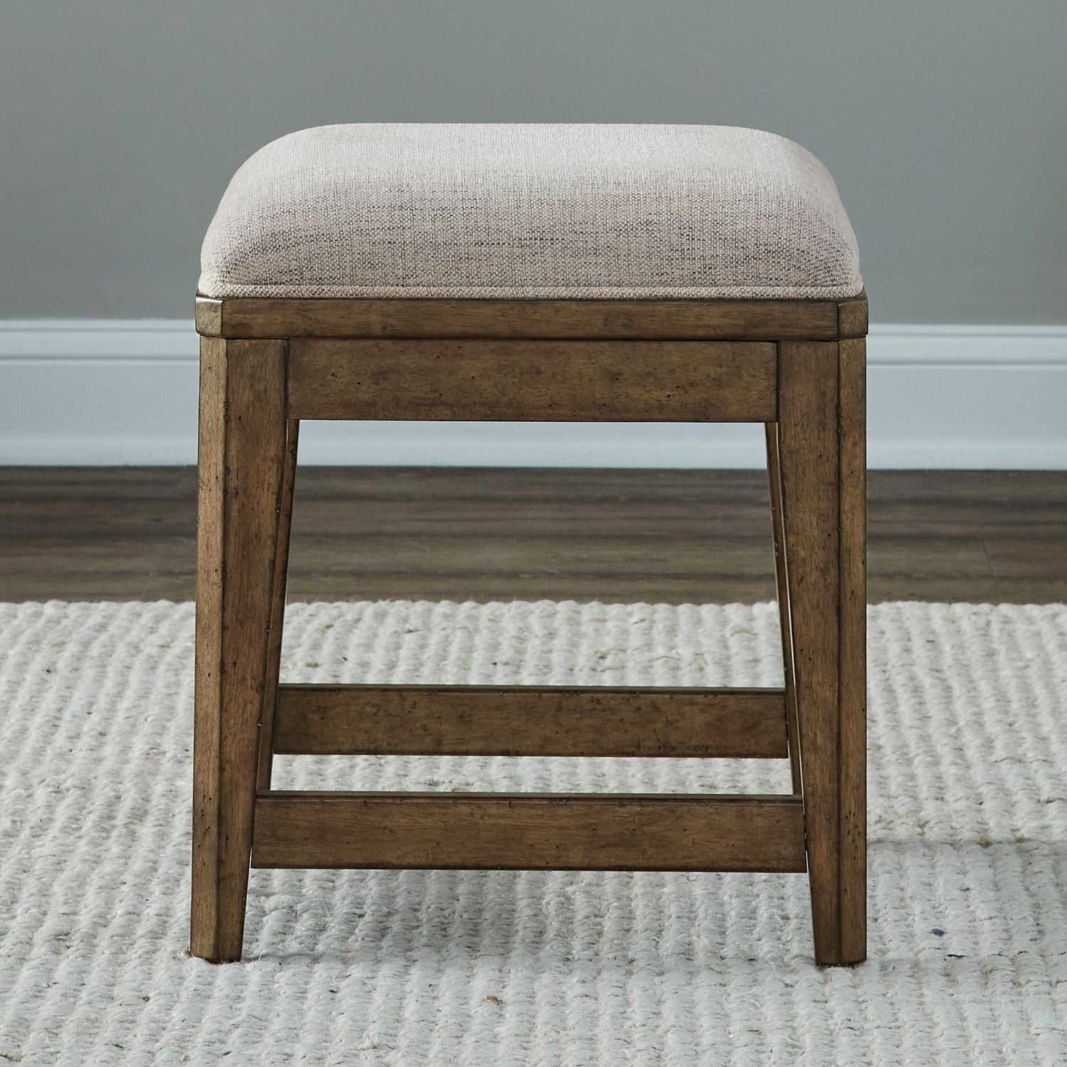 Carolina Park - Upholstered Console Stool - Brown - Hornell Furniture Outlet