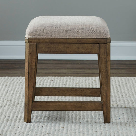 Carolina Park - Upholstered Console Stool - Brown - Hornell Furniture Outlet