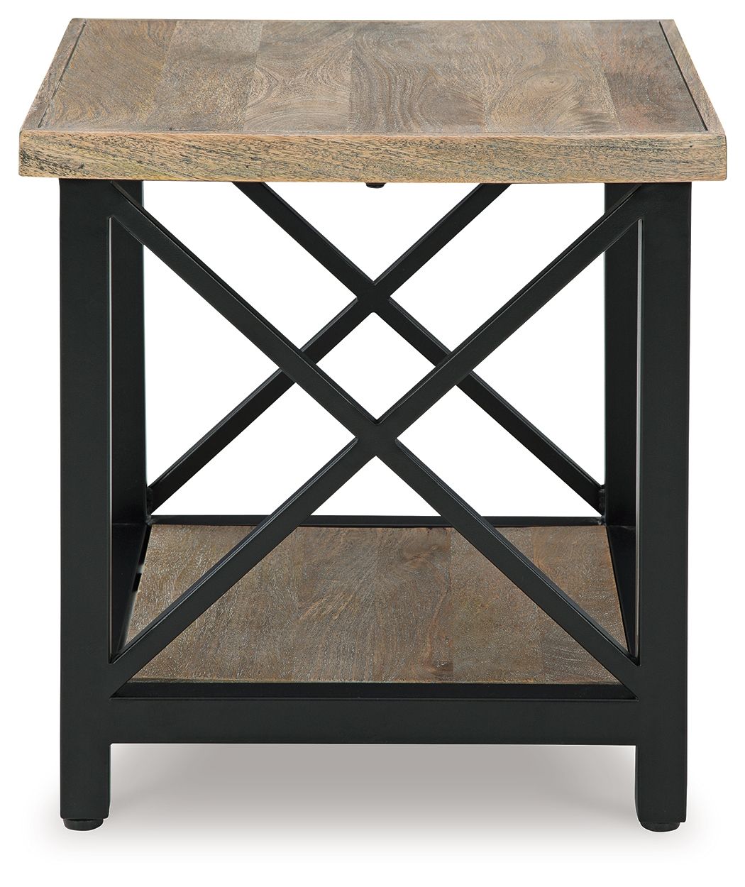Bristenfort - Brown / Black - Rectangular End Table - Hornell Furniture Outlet