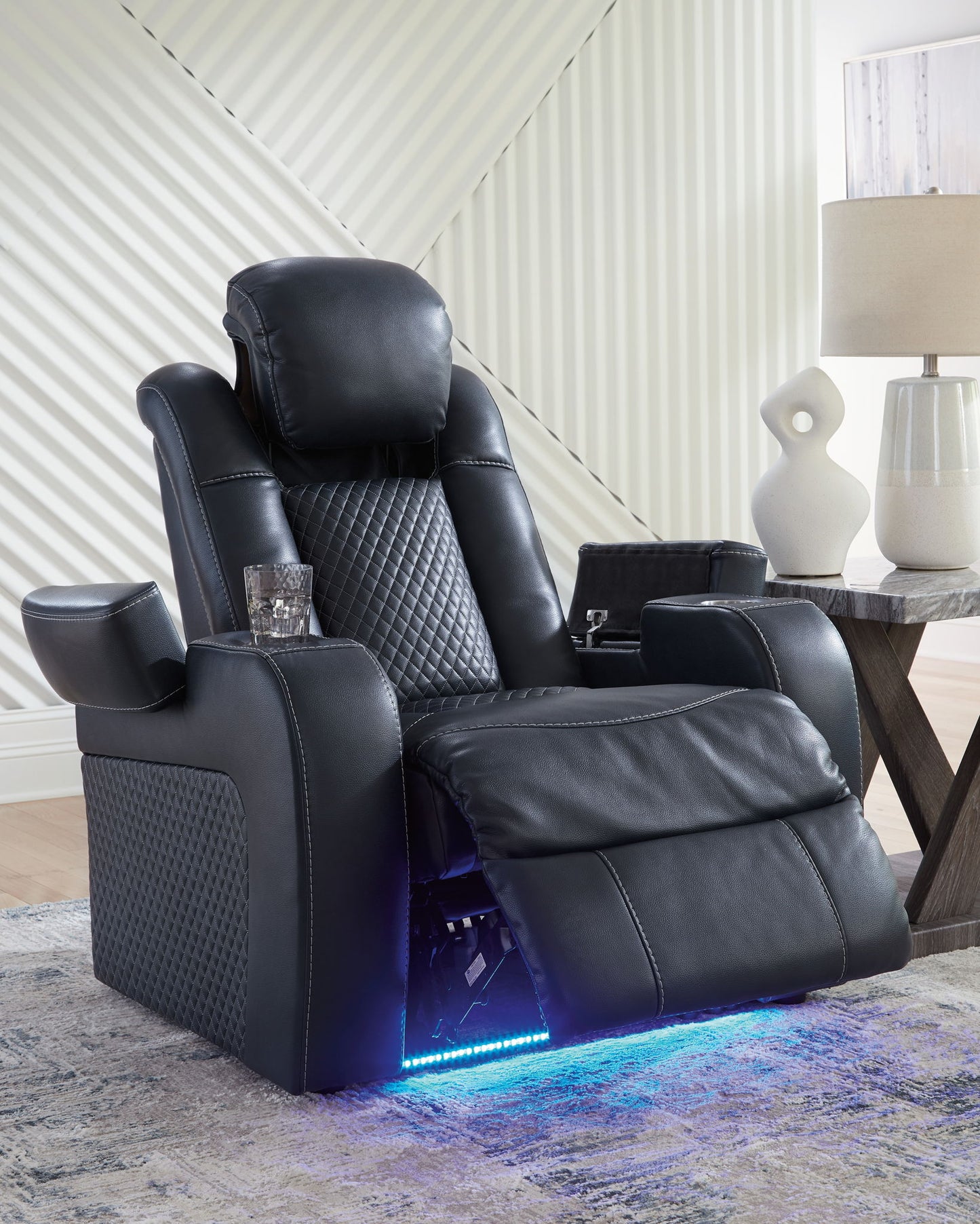 Fyne - dyme - Power Recliner/Adj Headrest - Hornell Furniture Outlet