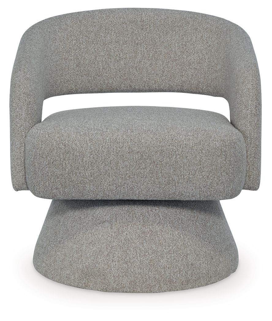 Nashkins - Swivel Accent Chair - Pebble - Hornell Furniture Outlet