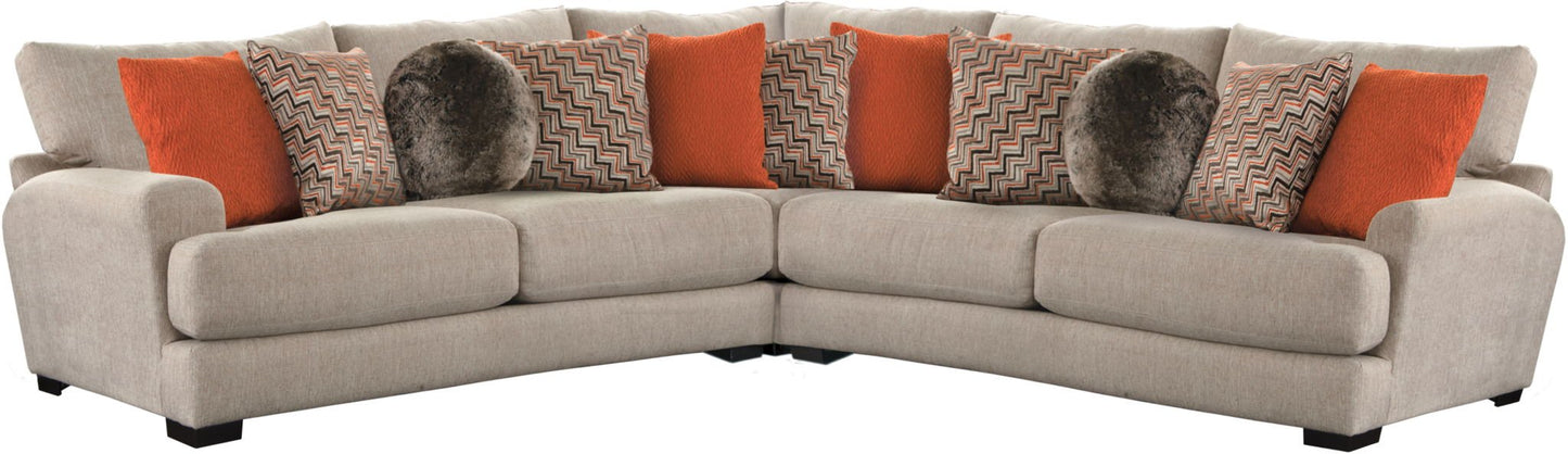 Ava - 3 Piece Sectional - Cashew - Hornell Furniture Outlet