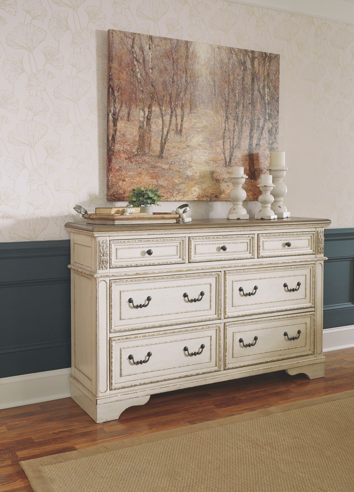 Realyn - Dresser, Mirror - Hornell Furniture Outlet