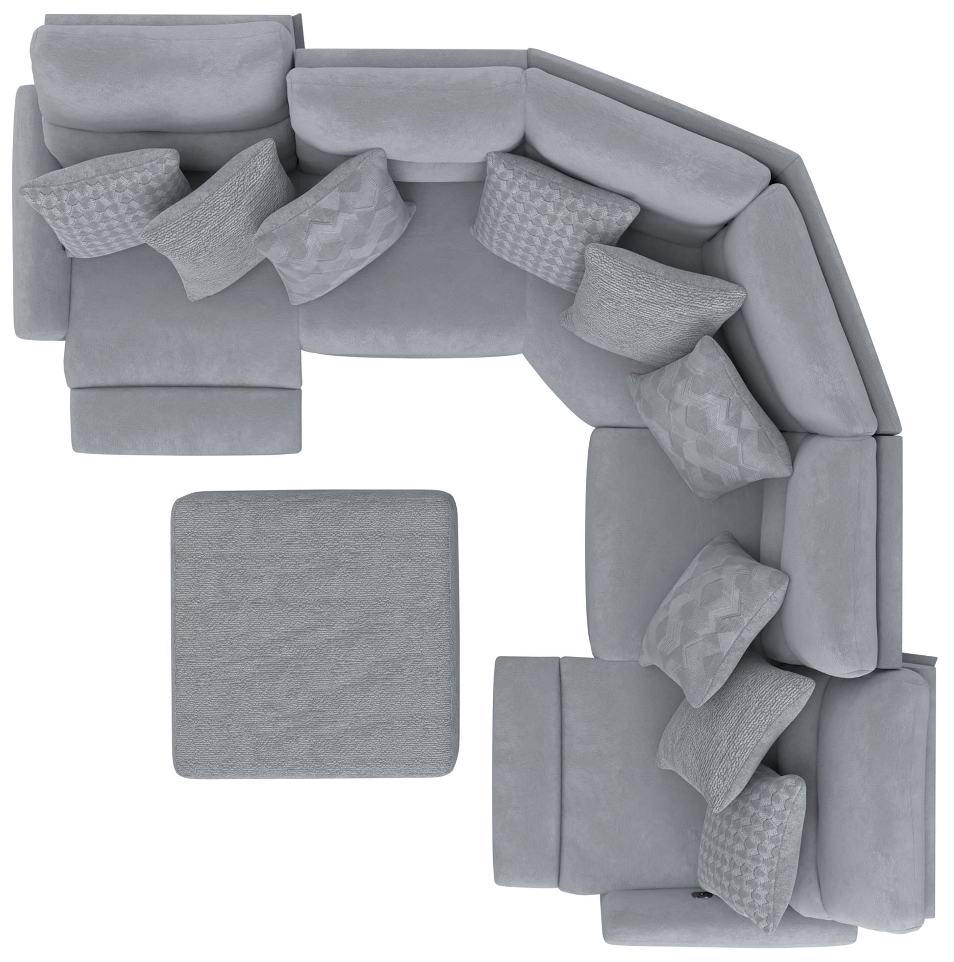 Majesty - Deep Seating Power Reclining Sectional - Hornell Furniture Outlet