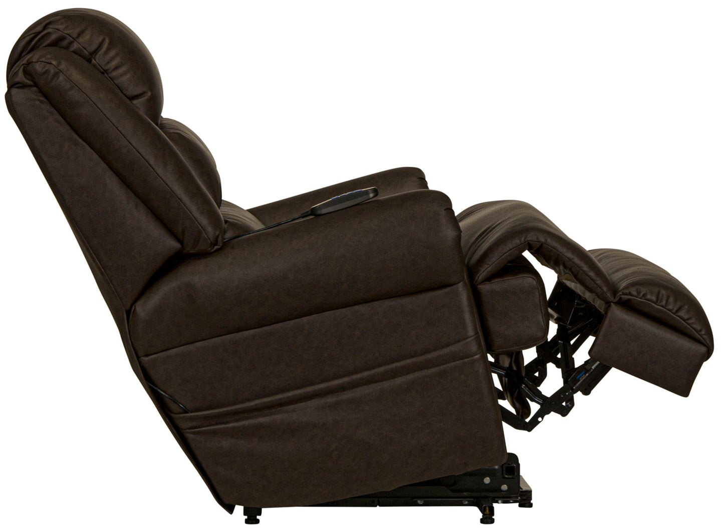 Muncy - Power Lift Chaise Recliner With Dual Motor & Zero Gravity - Walnut - Hornell Furniture Outlet