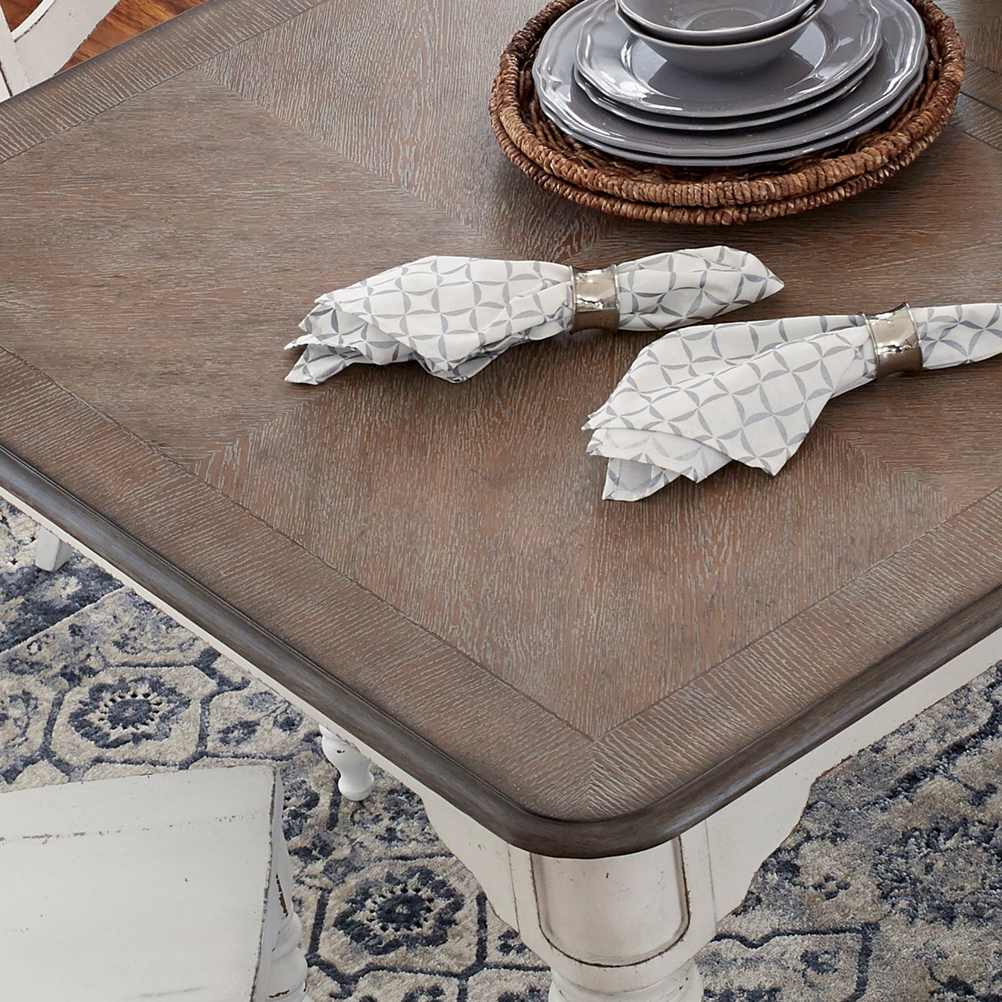 Magnolia Manor - Leg Table Set - Hornell Furniture Outlet