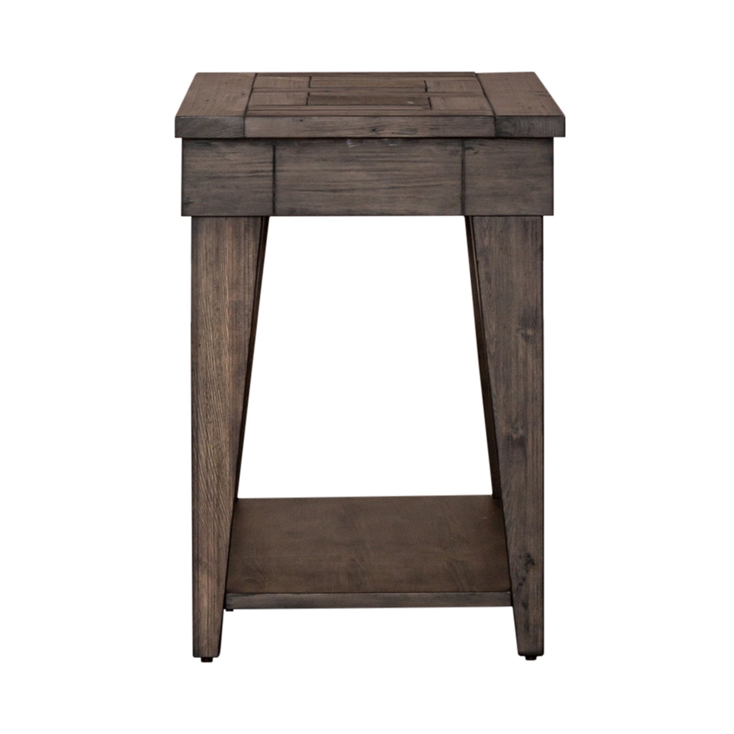 Arrowcreek - Chair Side Table - Dark Brown - Hornell Furniture Outlet