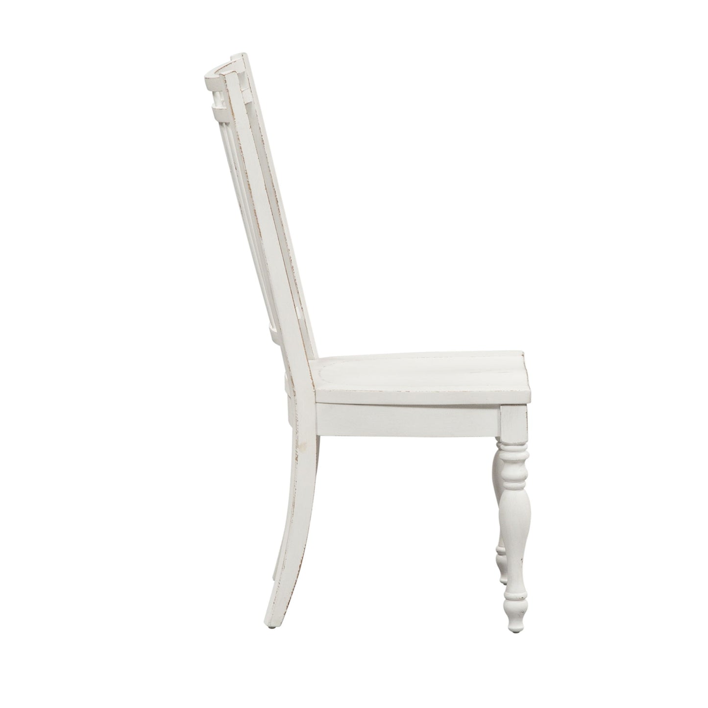 Magnolia Manor - Spindle Back Side Chair - White - Hornell Furniture Outlet