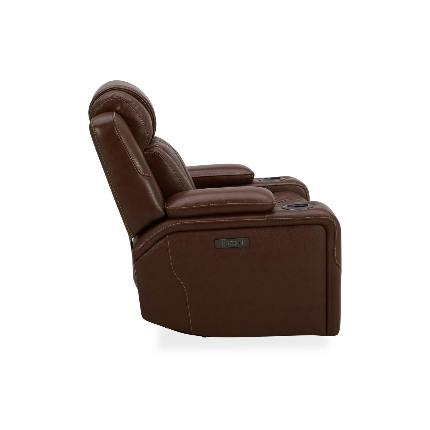 Caswell - Swivel Glider Recliner P2 - Brown - Hornell Furniture Outlet