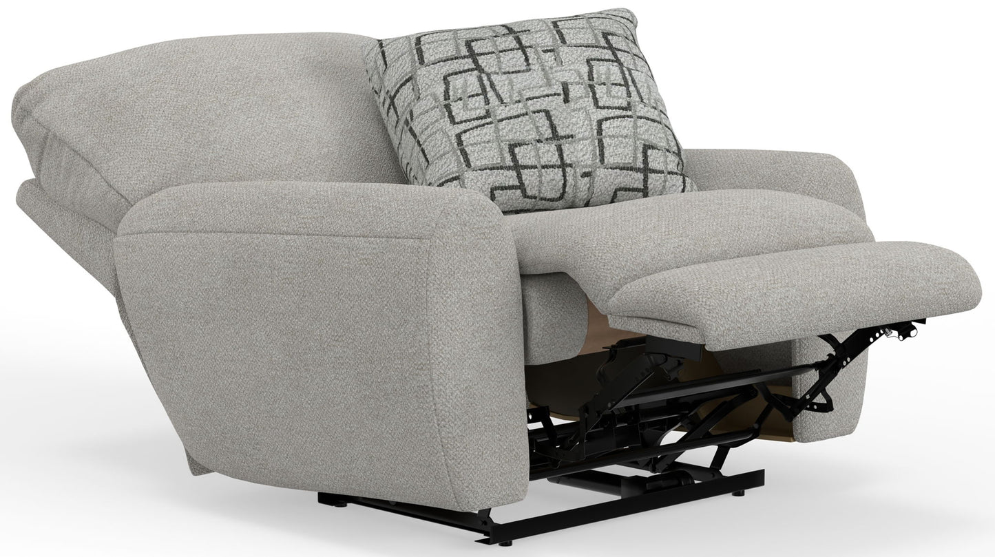 Maxwell - Power Deep Seat Lay Flat Recliner - Hornell Furniture Outlet