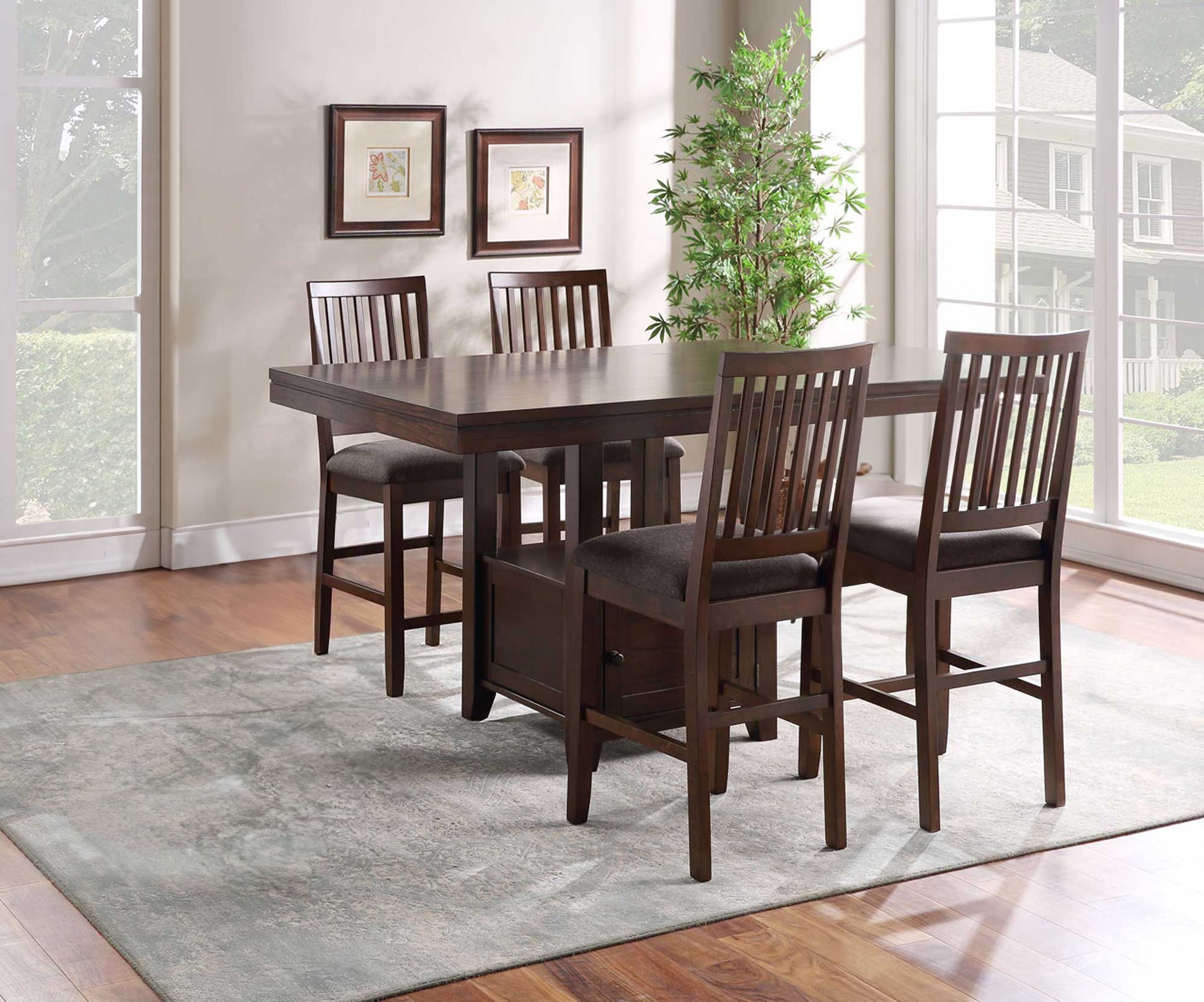 Yorktown - Counter Storage Dining Set - Hornell Furniture Outlet