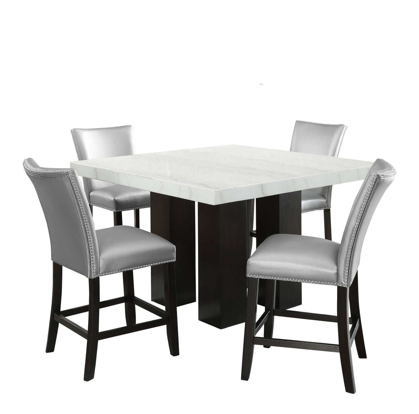 Camila - Square Counter Dining Set - White Top - Hornell Furniture Outlet