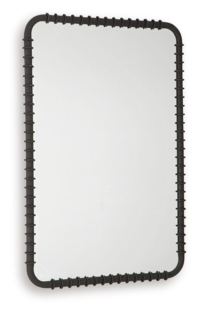 Judlow - Black - Accent Mirror - Hornell Furniture Outlet