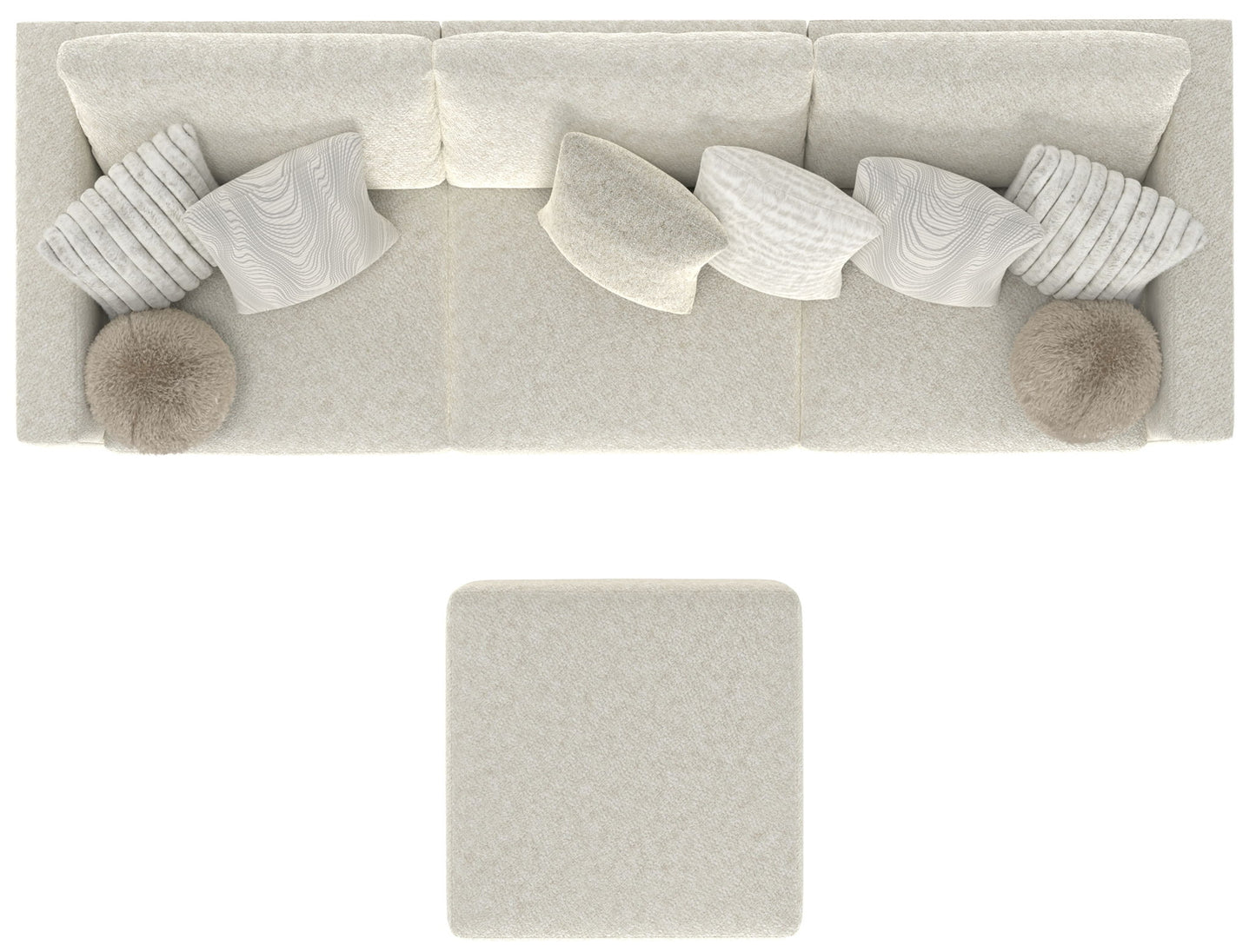 Ritzy - Modular Sofa And Included Cocktail Ottoman - Hornell Furniture Outlet