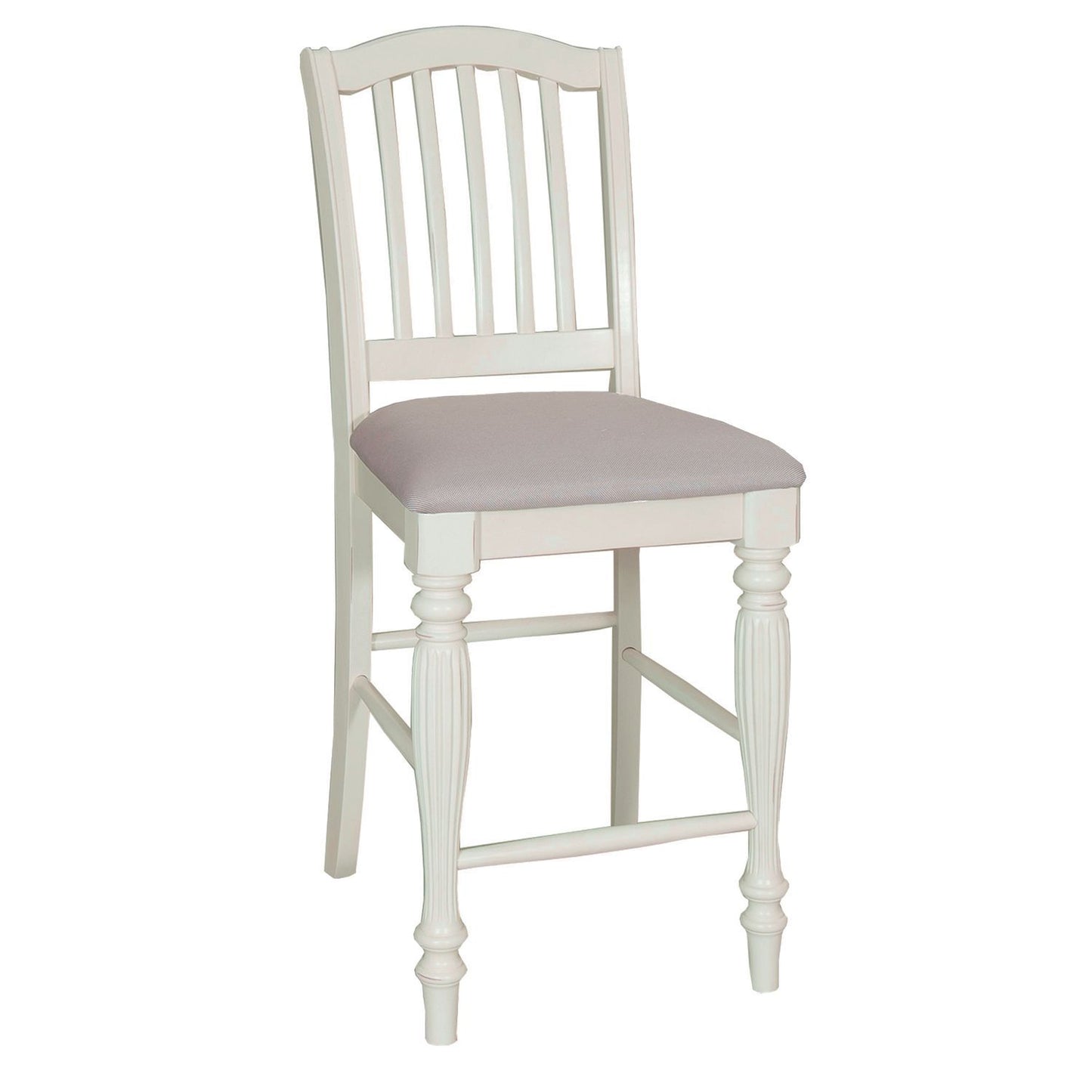 Cumberland Creek - Slat Back Counter Chair (RTA) - Nutmeg / Buttermilk - Hornell Furniture Outlet