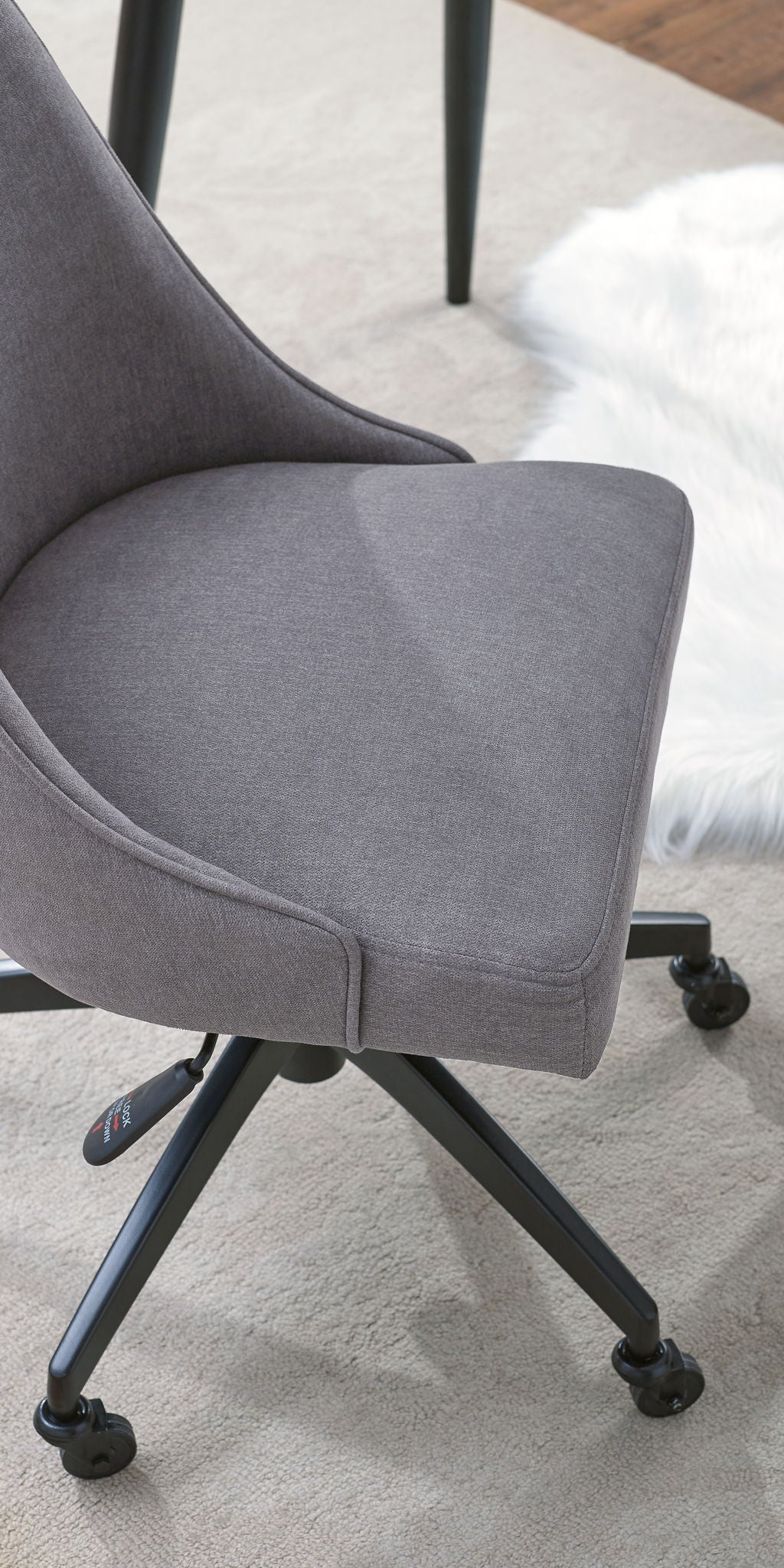 Kinsley - Desk And Chair - Dark Gray - Hornell Furniture Outlet