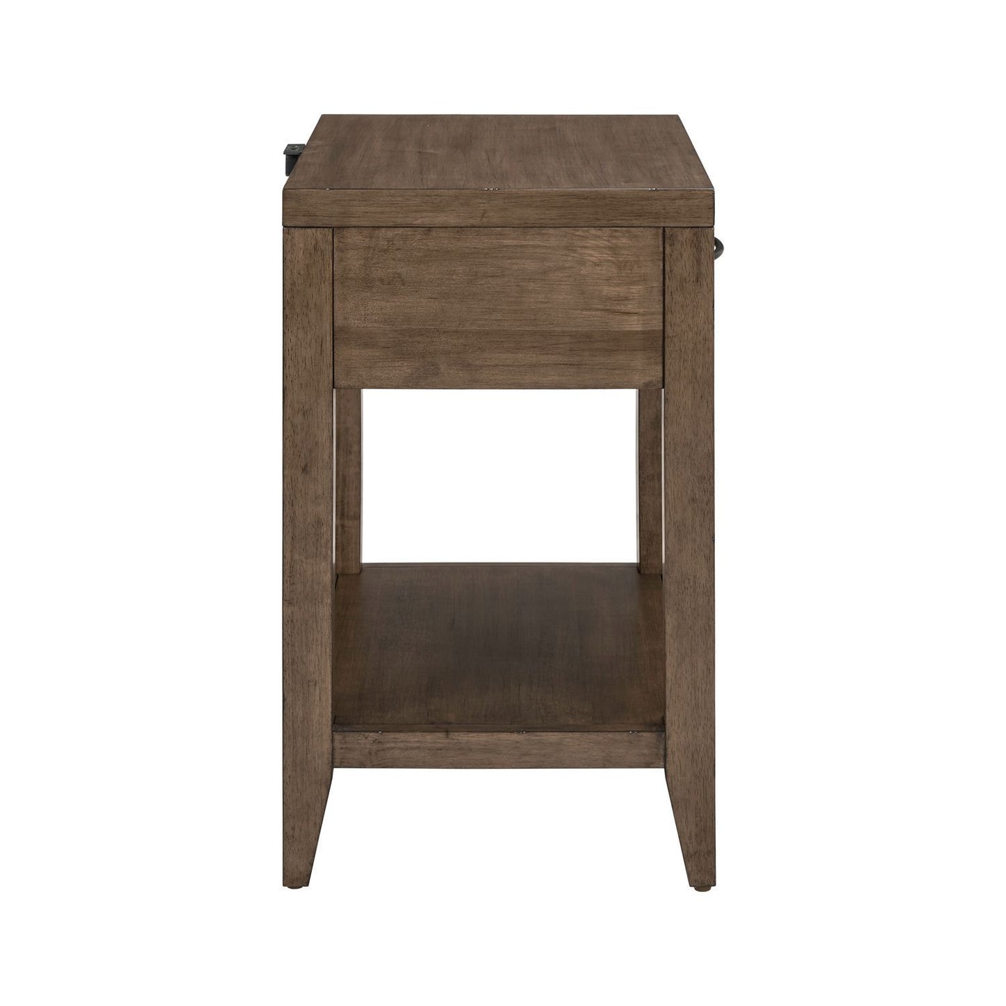 Shaker Lakes - Open Nightstand With Charging Station - Brown - Hornell Furniture Outlet