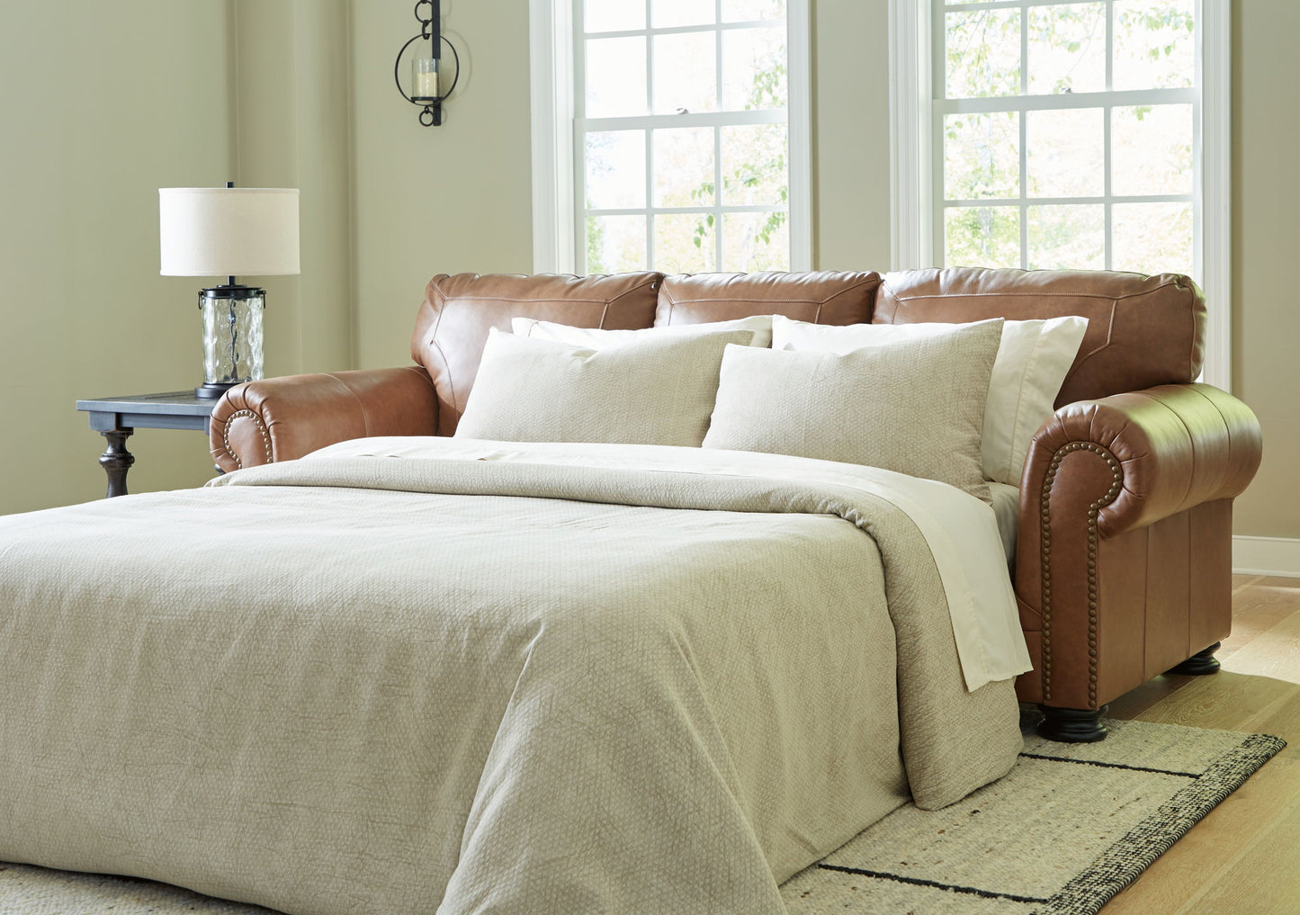 Carianna - Caramel - Queen Sofa Sleeper - Hornell Furniture Outlet