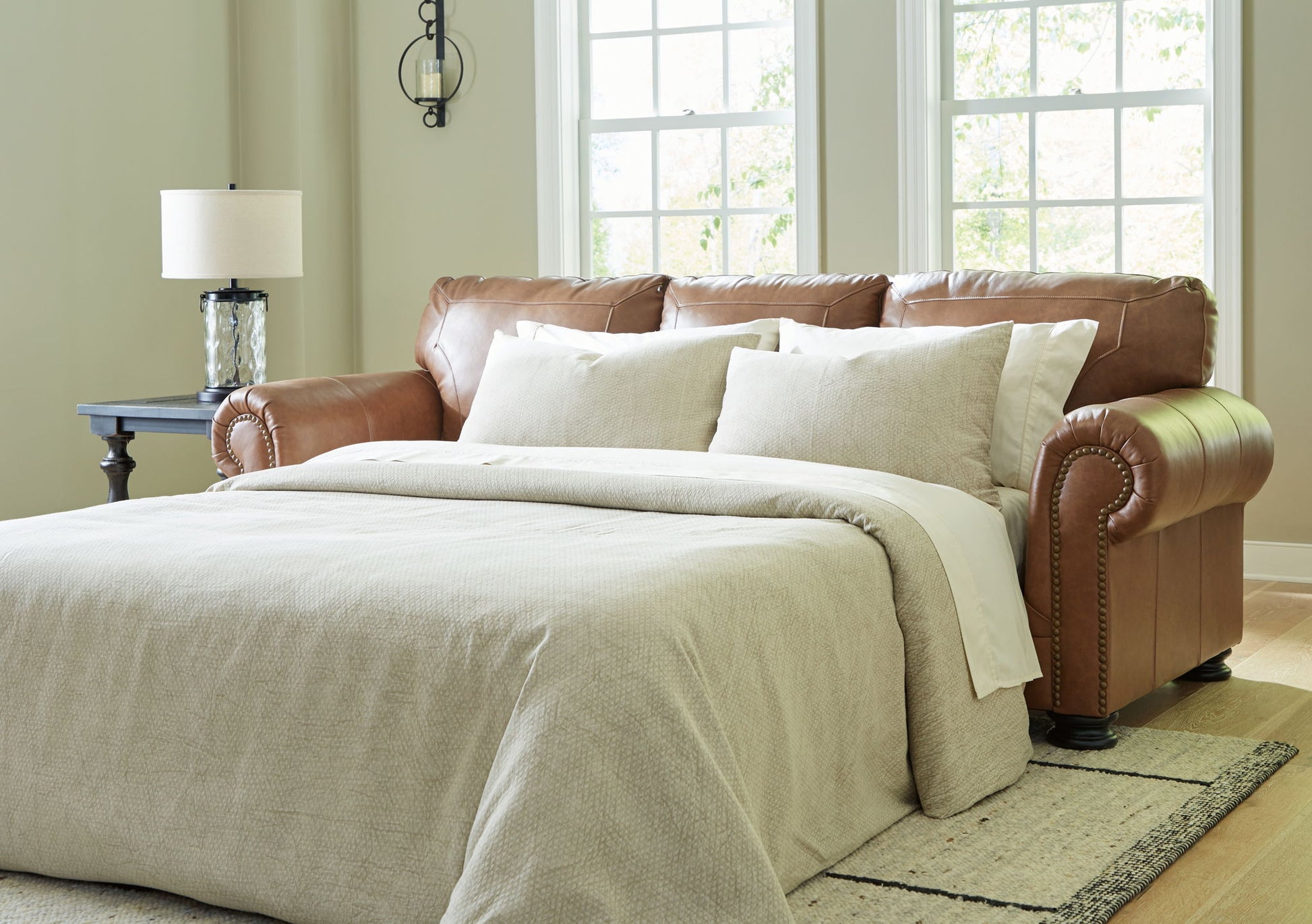 Carianna - Caramel - Queen Sofa Sleeper - Hornell Furniture Outlet