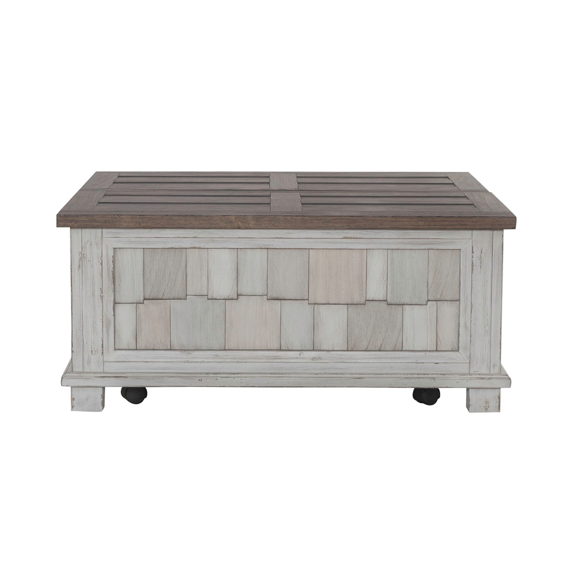 River Place - Lift Top Storage Cocktail Table - White - Hornell Furniture Outlet