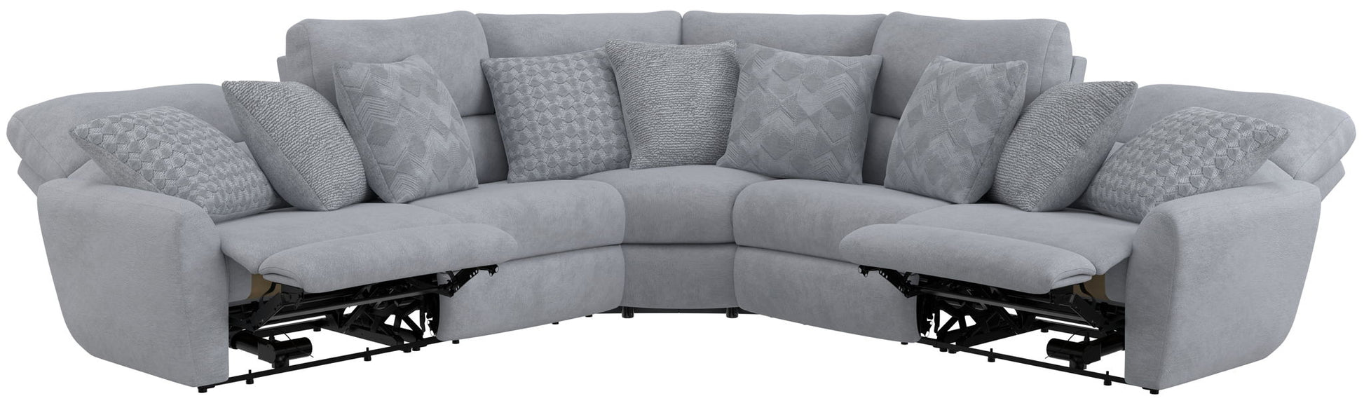 Majesty - Deep Seating Power Reclining Sectional - Hornell Furniture Outlet