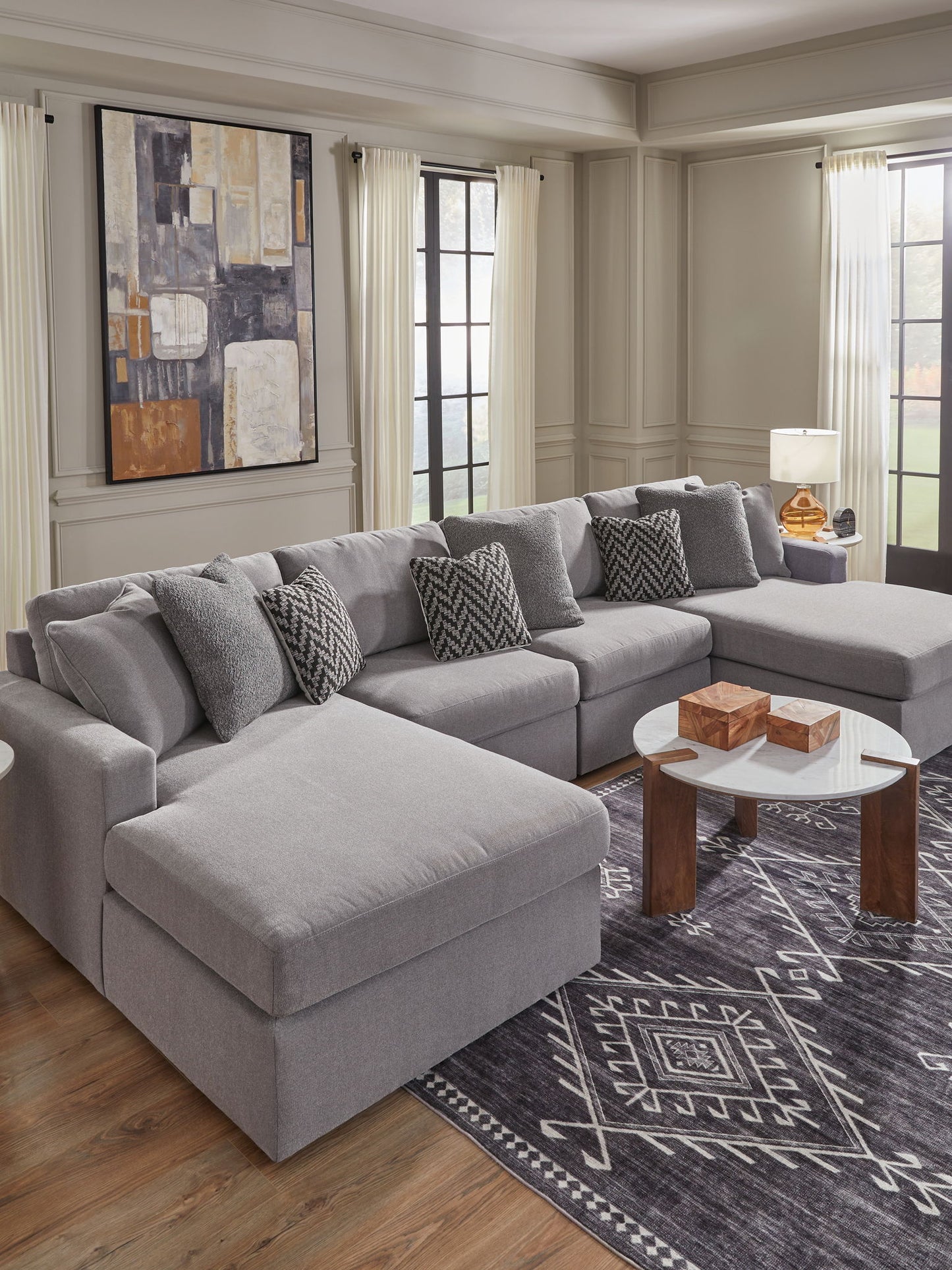 Modmax - Granite - Sectional - Hornell Furniture Outlet