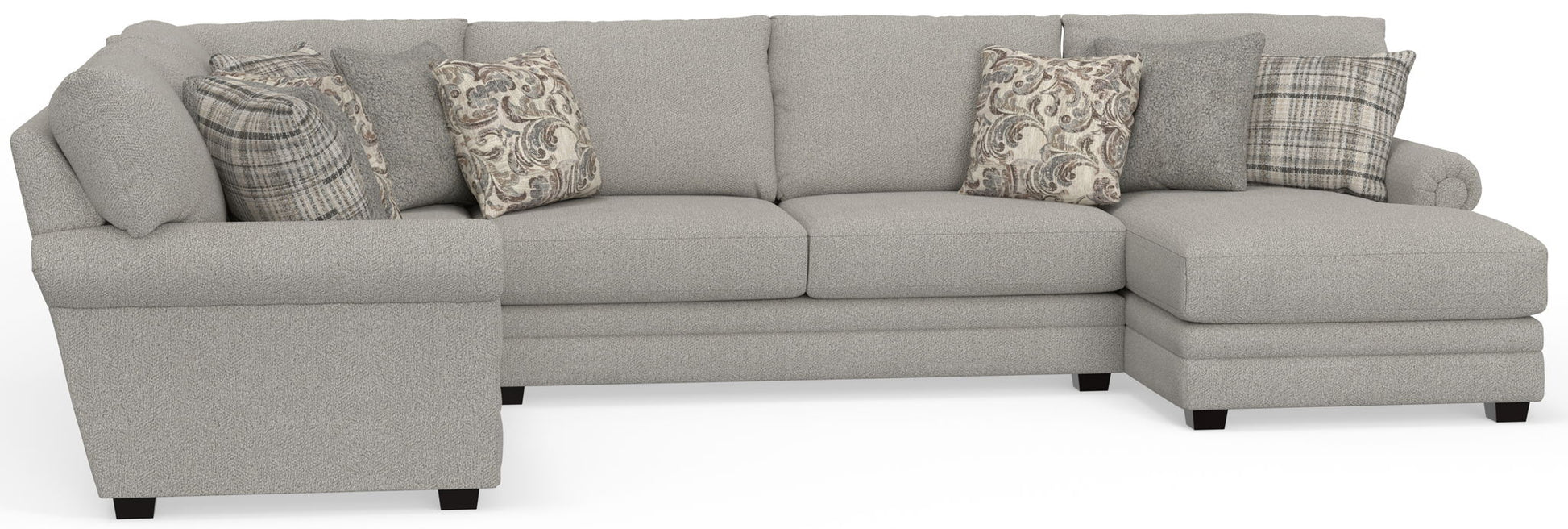 Livingston - Sectional With Comfort Coil Seating And Accent Pillows Included - Hornell Furniture Outlet