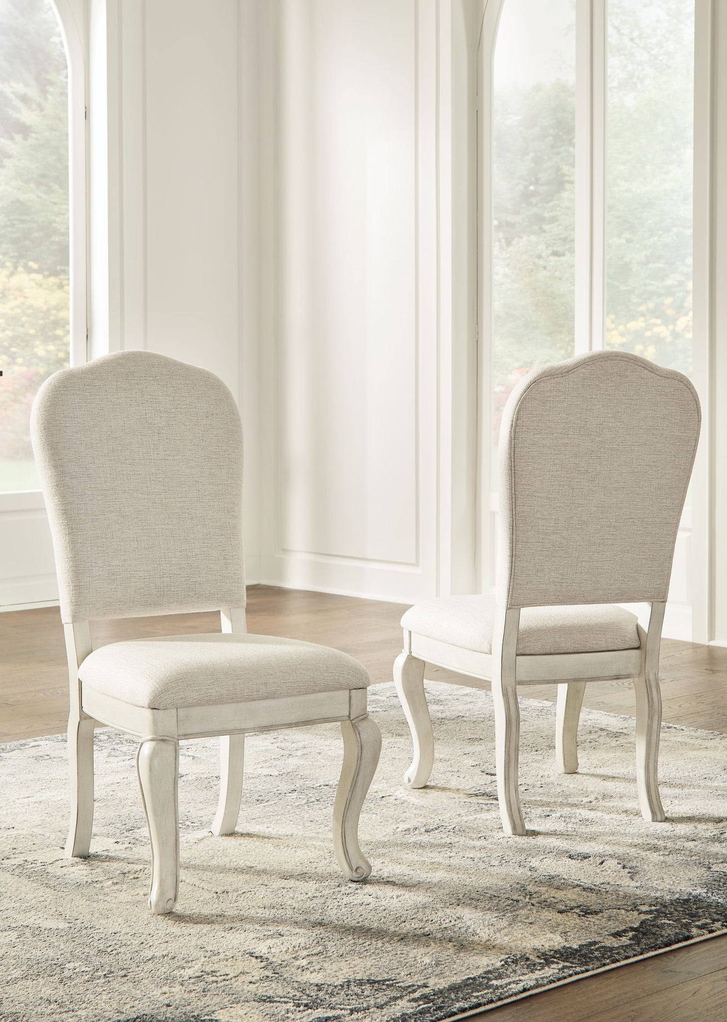 Arlendyne - Antique White - Dining Uph Side Chair (Set of 2) - Hornell Furniture Outlet