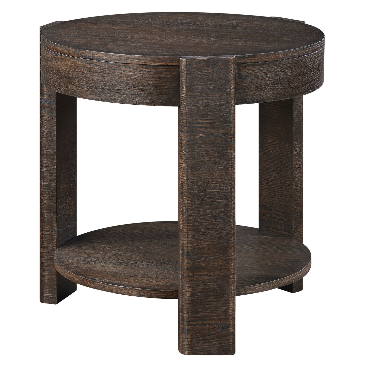 Salina - 3 Piece Round Occasional Set - Espresso - Hornell Furniture Outlet