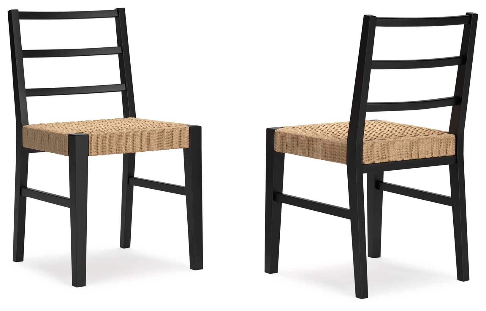 Isanti - Light Brown / Black - Dining Room Side Chair (Set of 2) - Hornell Furniture Outlet
