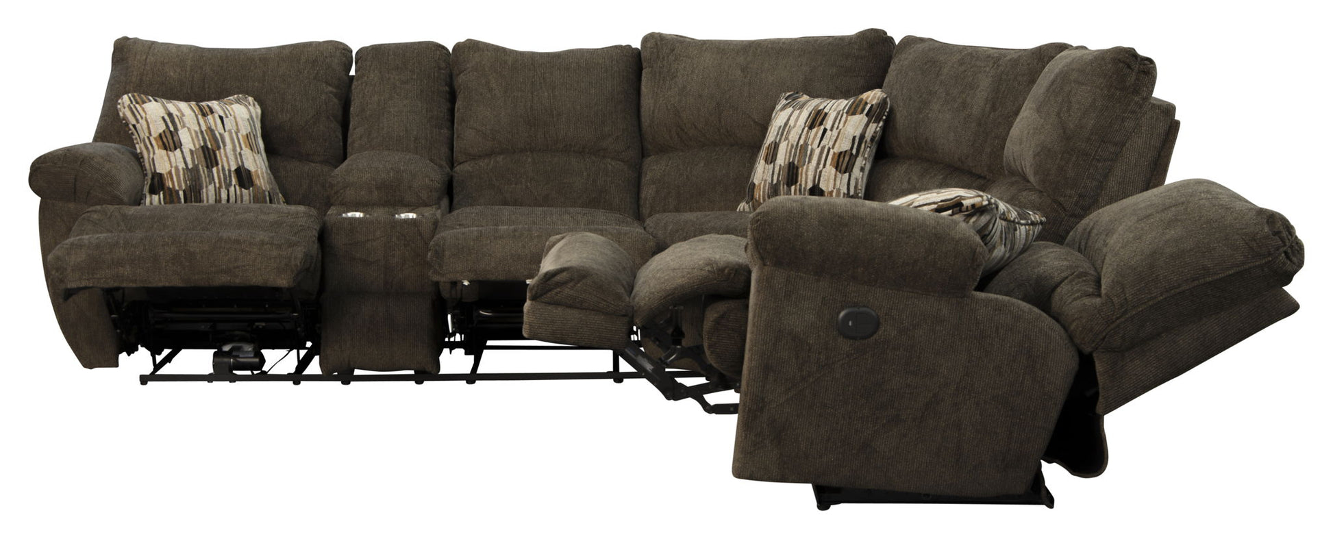 Elliott - Reclining Sectional - Hornell Furniture Outlet