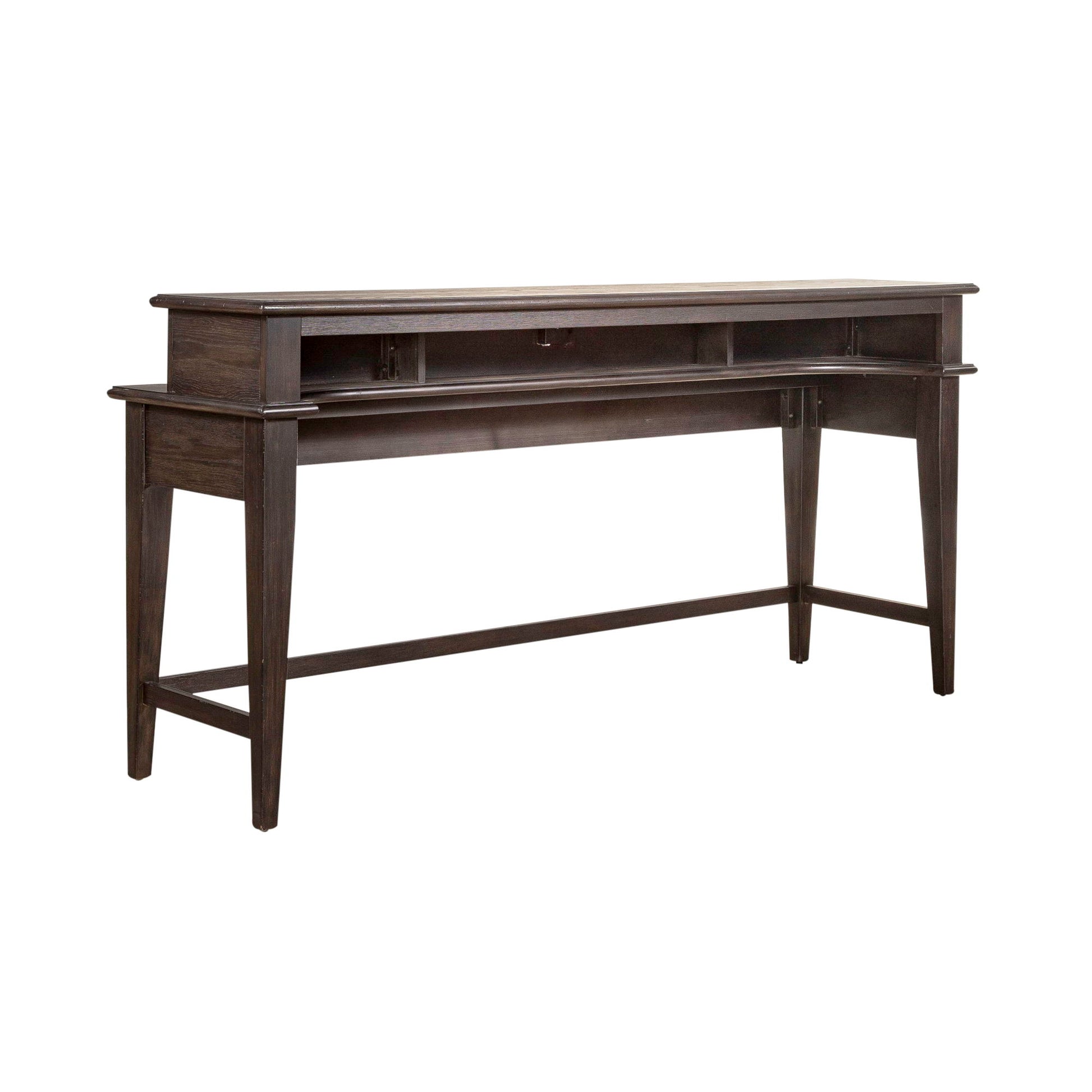 Mill Creek - 4 Piece Console Set (Bar Console & 3 Stools) - Dark Brown - Hornell Furniture Outlet