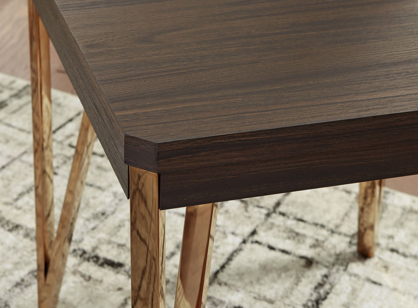 Bandyn - Brown / Champagne - Occasional Table Set (Set of 3) - Hornell Furniture Outlet