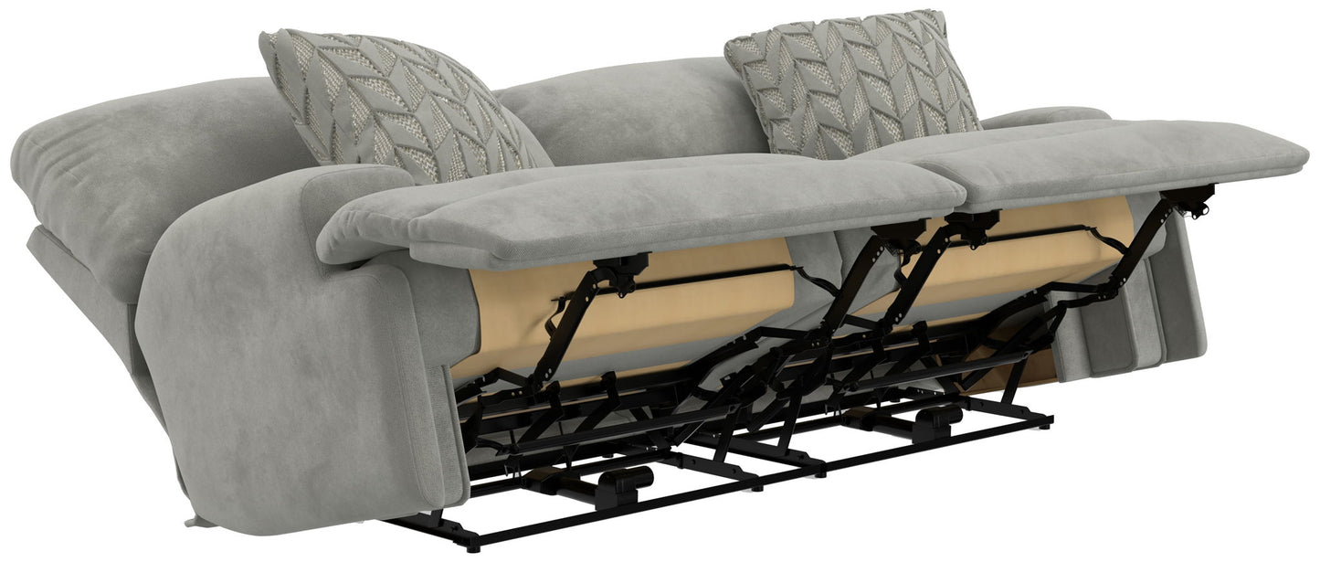 Renaldo - Power Sofa With Zero Gravity Recline - Stone - Hornell Furniture Outlet