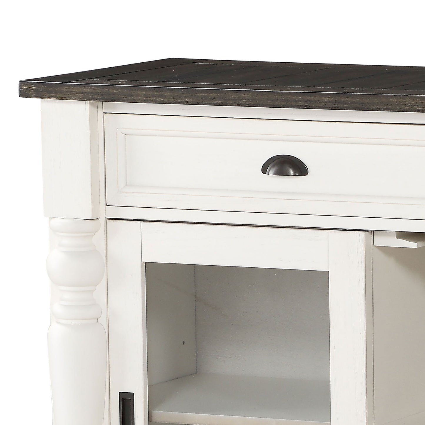Joanna - Server - Two Tone - Hornell Furniture Outlet