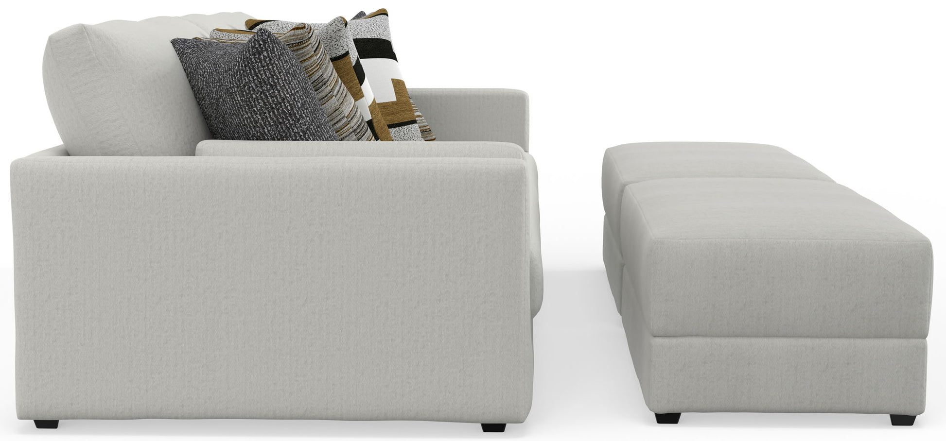 Trevor - Extra Deep Oversized Sofa With Included Storage Cocktail Ottoman - Hornell Furniture Outlet