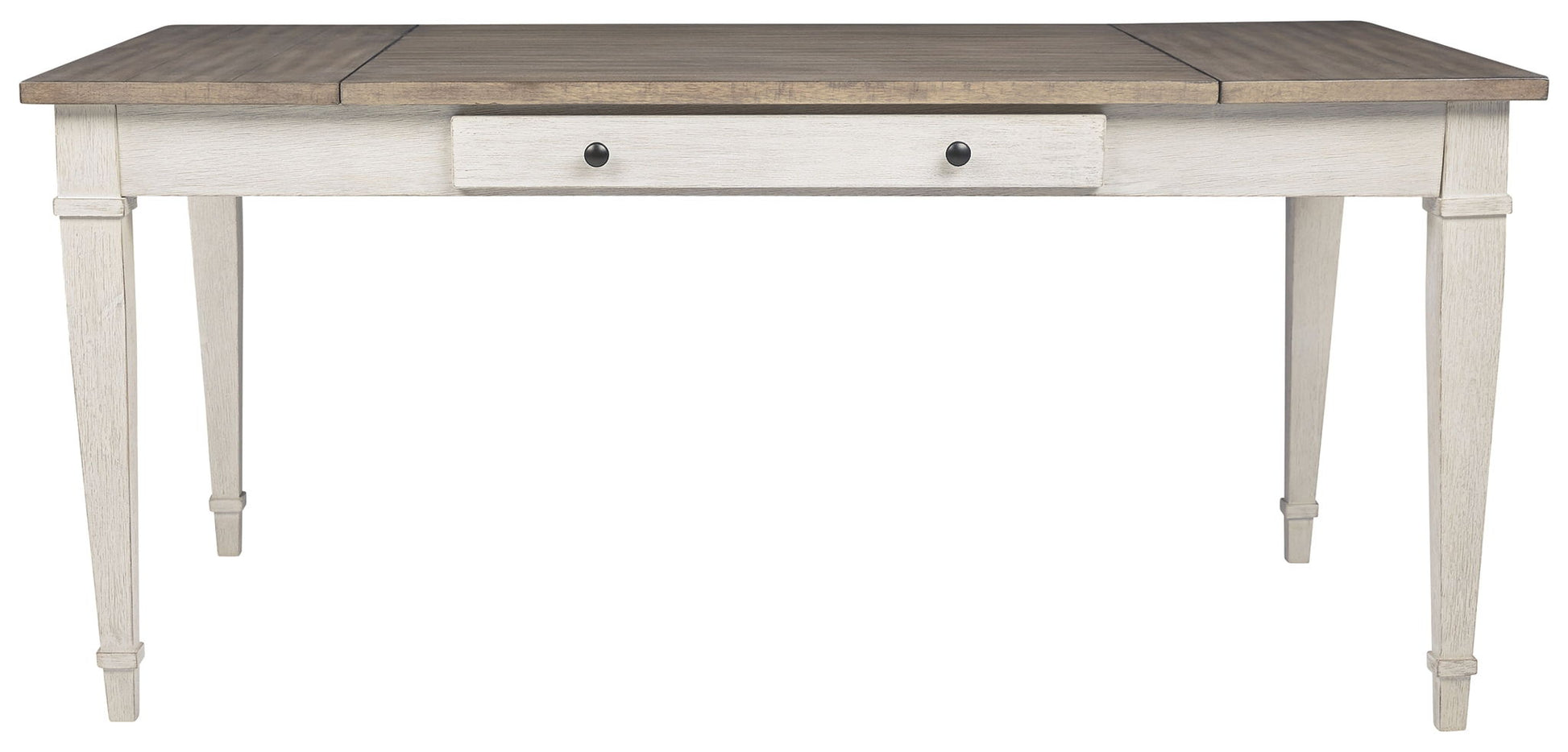 Skempton - White - RECT DRM Table w/Storage - Hornell Furniture Outlet