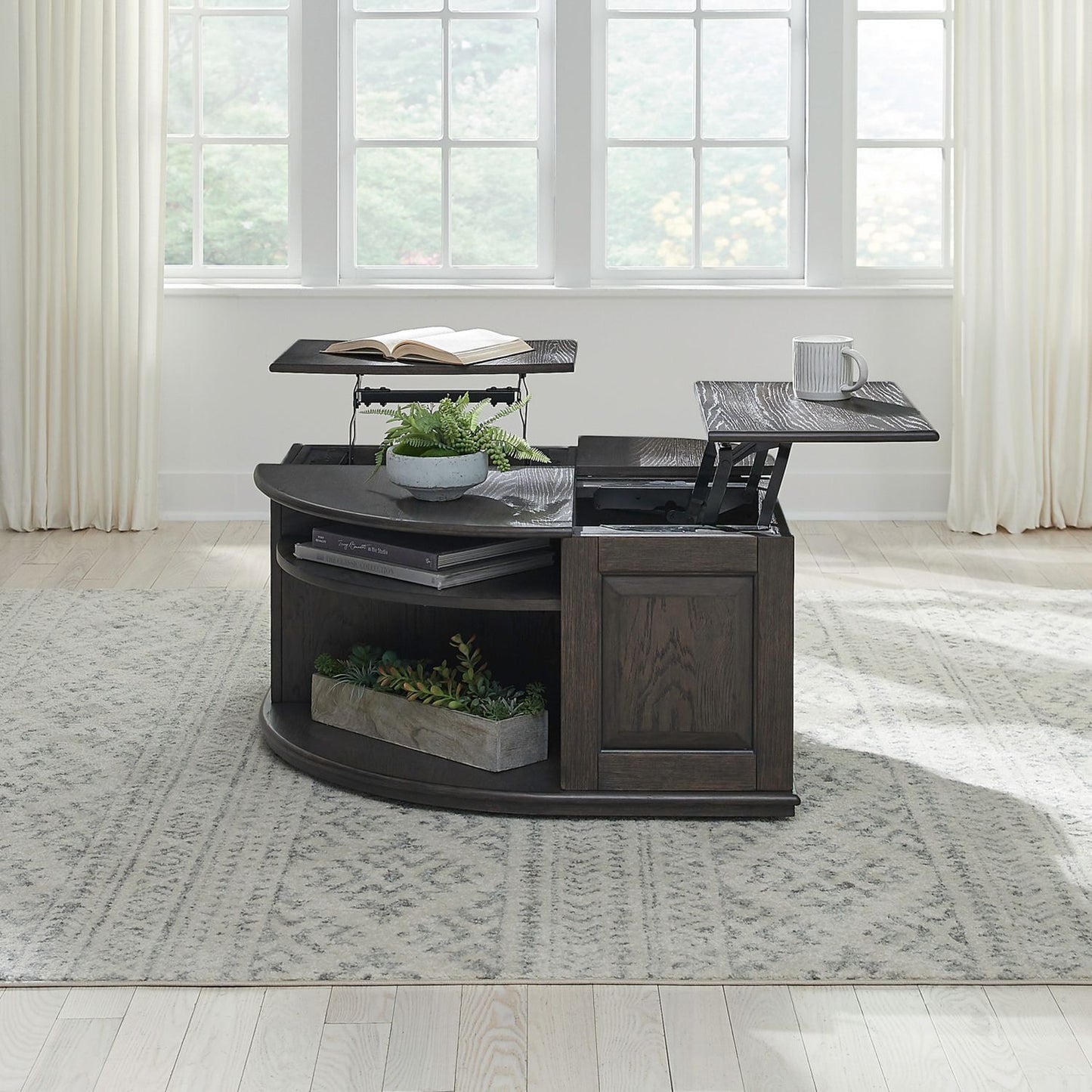 Wallace - Cocktail Table - Brown - Hornell Furniture Outlet