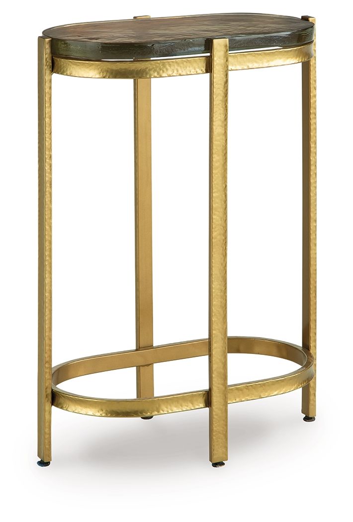 Porterville - Gold Finish - Accent Table - Hornell Furniture Outlet