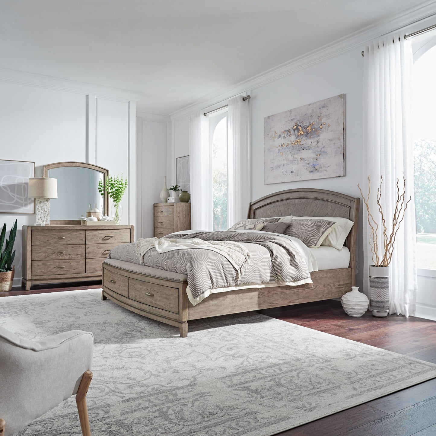 Avalon - Panel Bedroom Set - Hornell Furniture Outlet