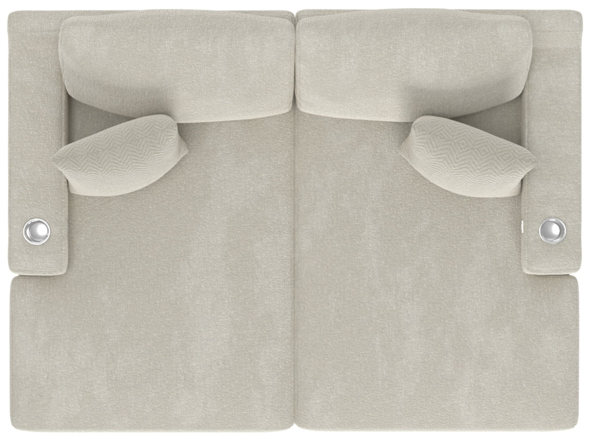 Cozy - 2 Piece Double Wide Chaise With USB Charging Ports - Hornell Furniture Outlet