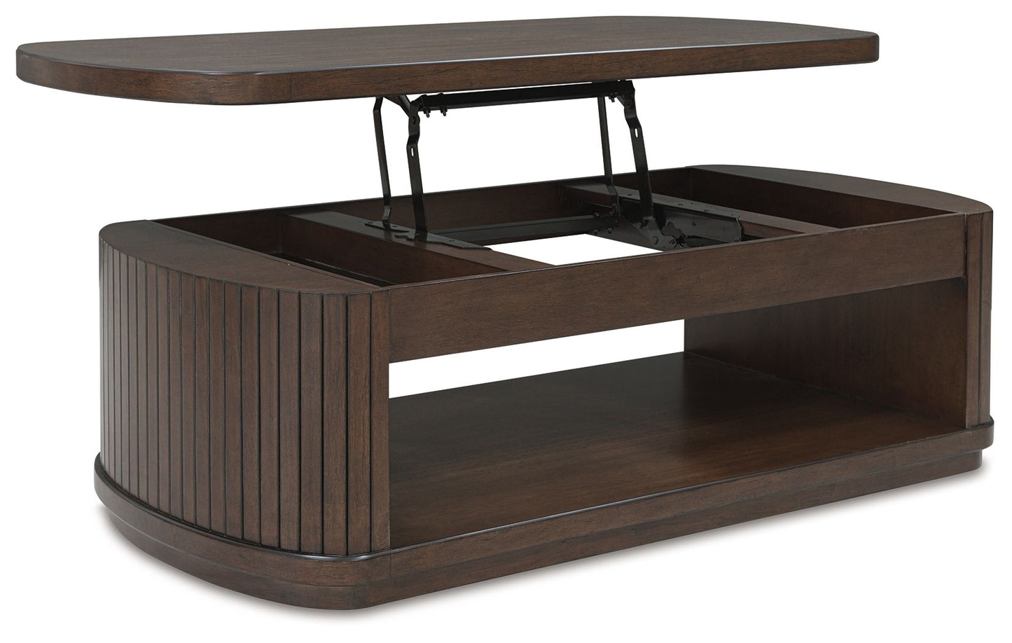 Korestone - Dark Brown - Lift Top Cocktail Table - Hornell Furniture Outlet