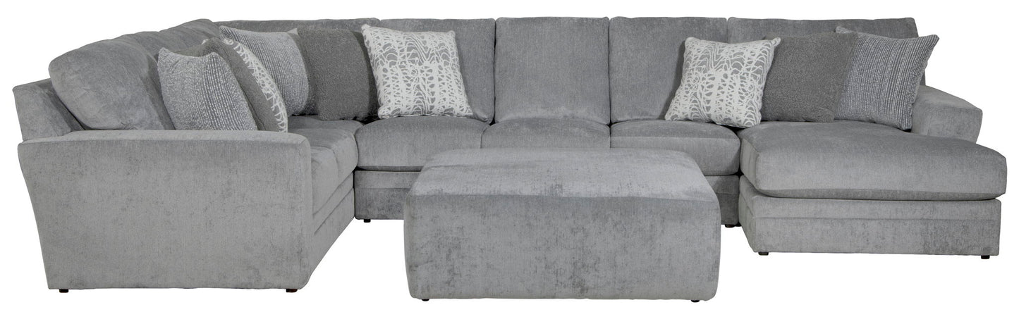 Glacier - Sectional With Cocktail Ottoman - Hornell Furniture Outlet