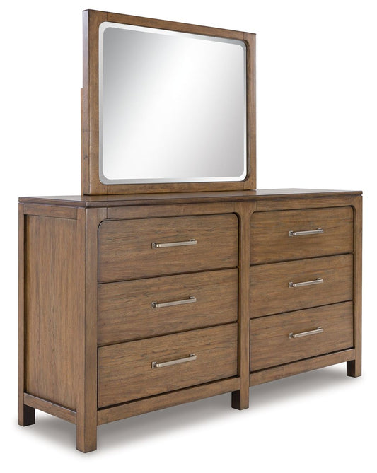 Cabalynn - Light Brown - Dresser And Mirror - Hornell Furniture Outlet