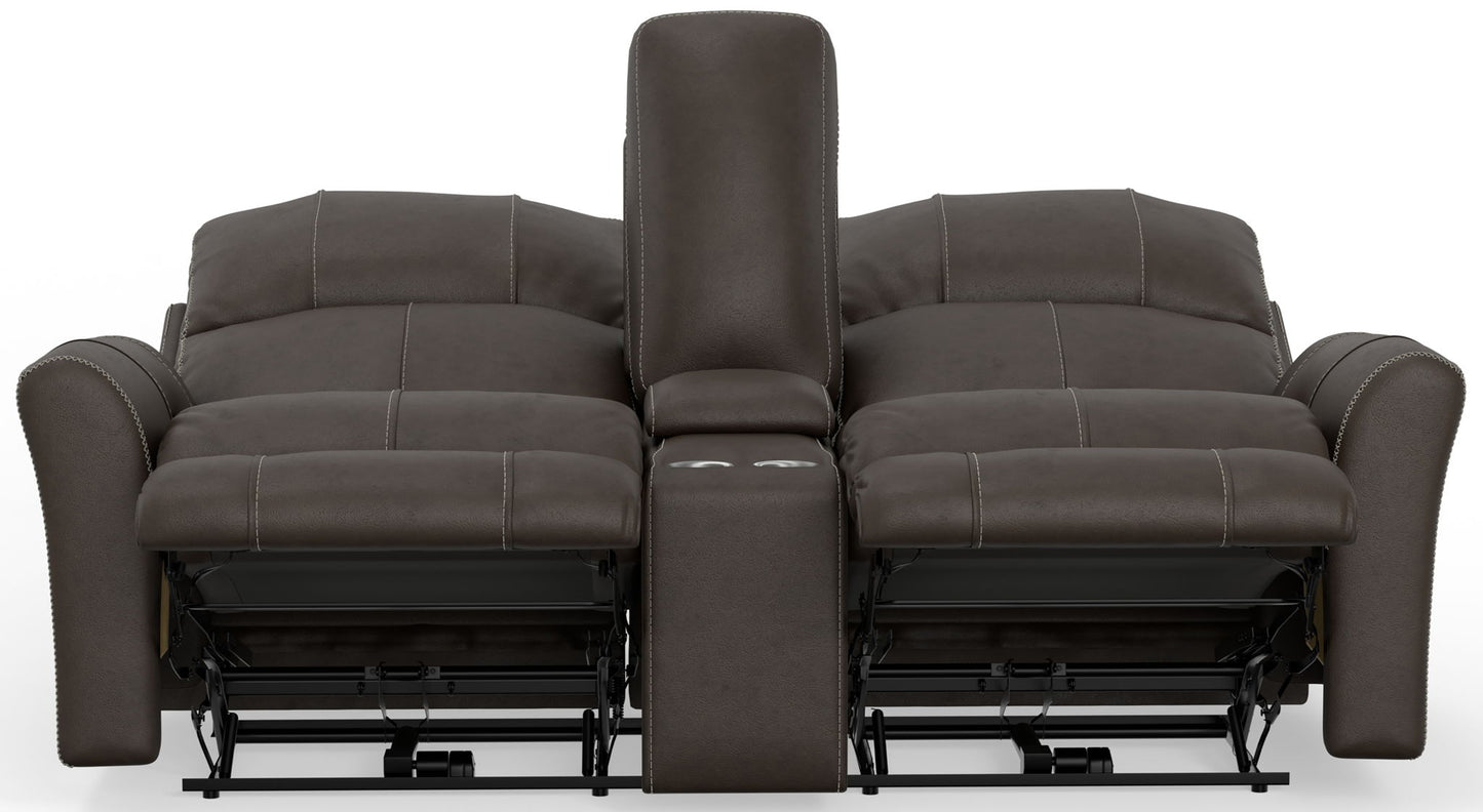 Fredda - Power Recliner Console Loveseat - Hornell Furniture Outlet