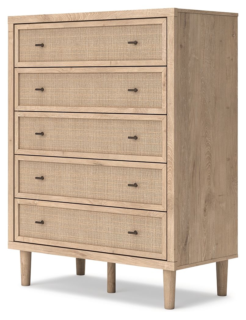 Cielden - Two - Tone - Five Drawer Wide Chest - Hornell Furniture Outlet