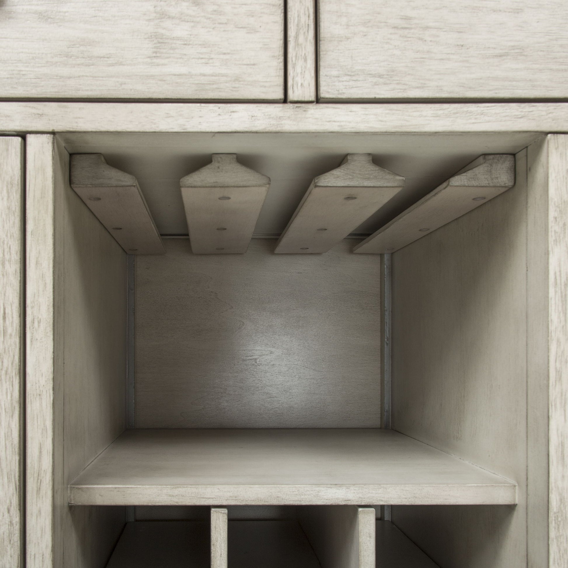 Willowrun - Sideboard - Rustic White - Hornell Furniture Outlet