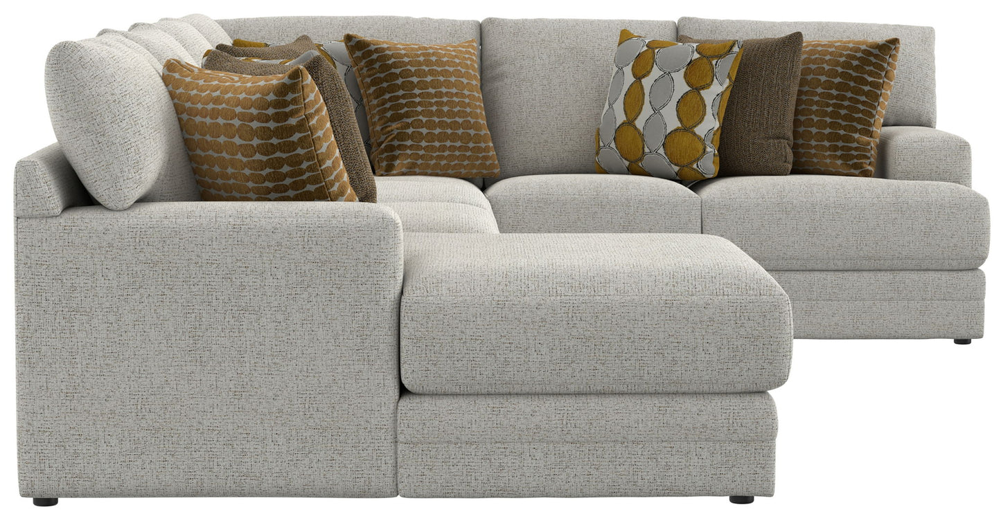 Tori - Sectional With Comfort Coil Seating And Accent Pillows Included - Hornell Furniture Outlet
