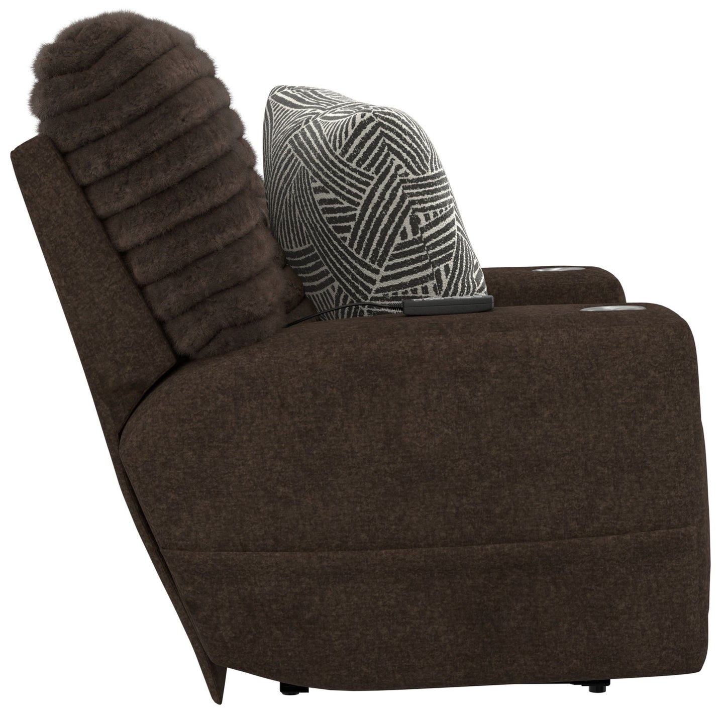 Zen - Power Recliner With CR3 Heat / Massage / Zero Gravity - Chocolate - Hornell Furniture Outlet