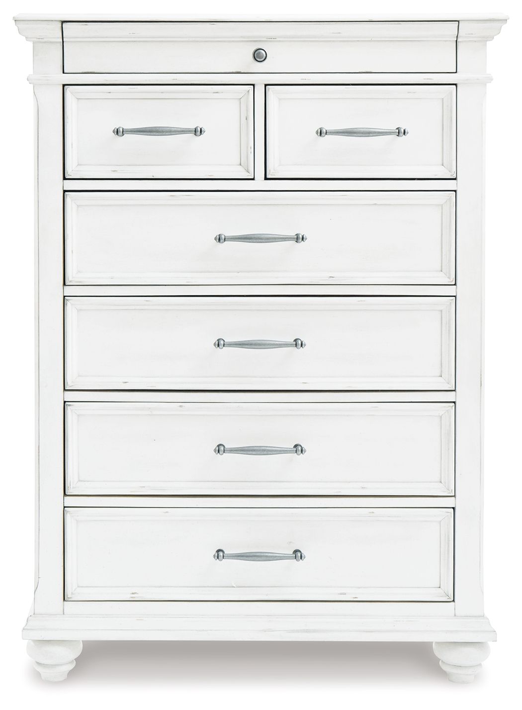 Kanwyn - Whitewash - Chest - Hornell Furniture Outlet
